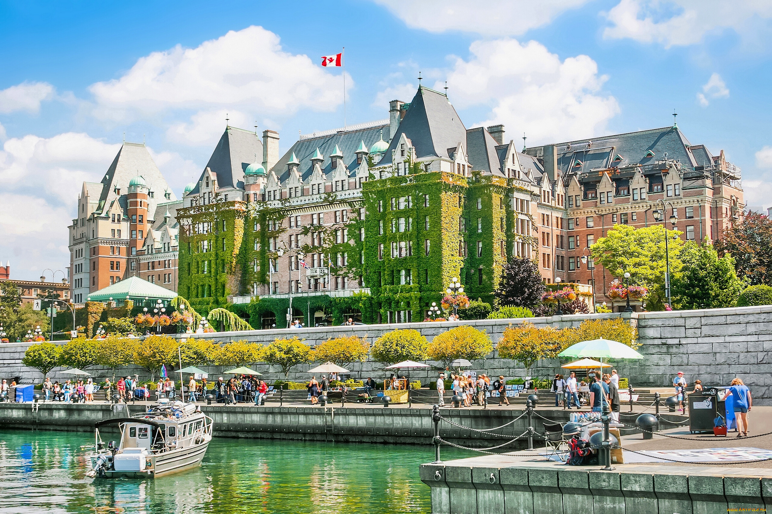 Популярные туристические города. Британская Колумбия British Columbia Канада.